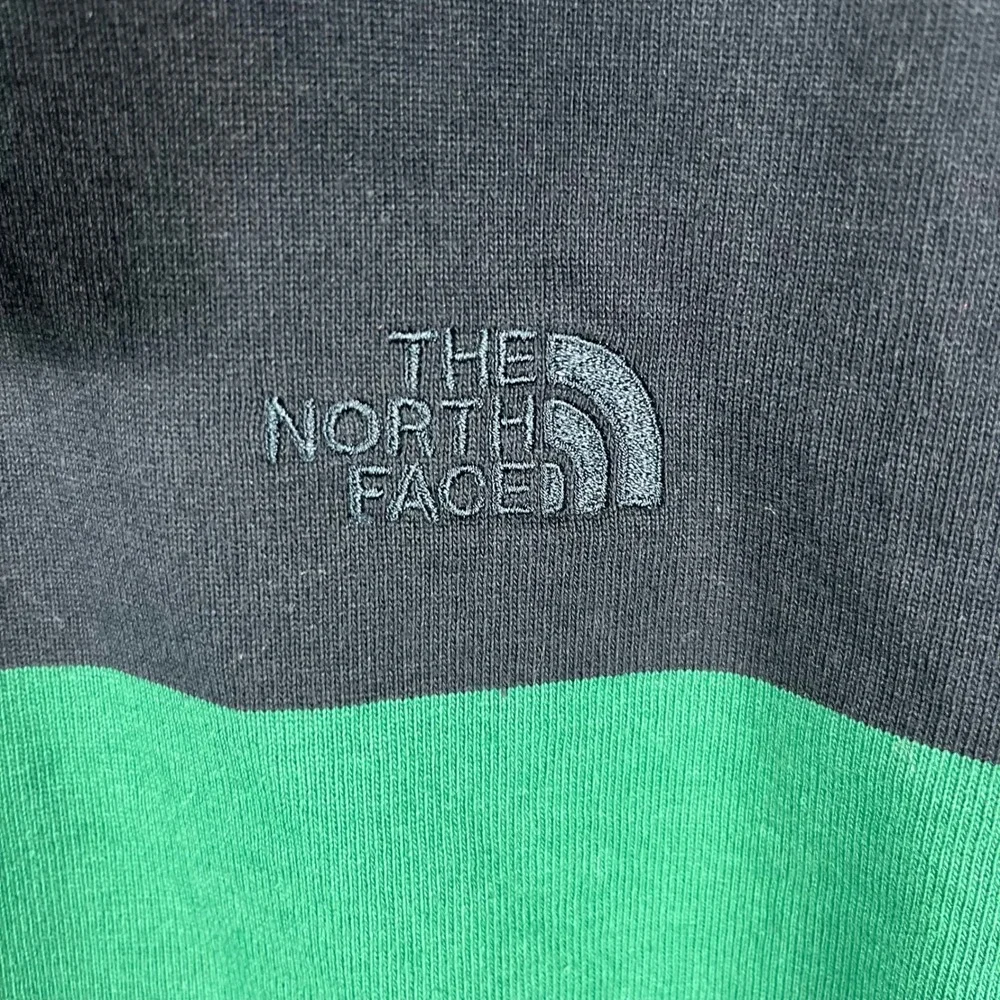 The North Face Berk Rugby Shirt Mens Size M Navy Green Striped NF0A4QPPSA4-M